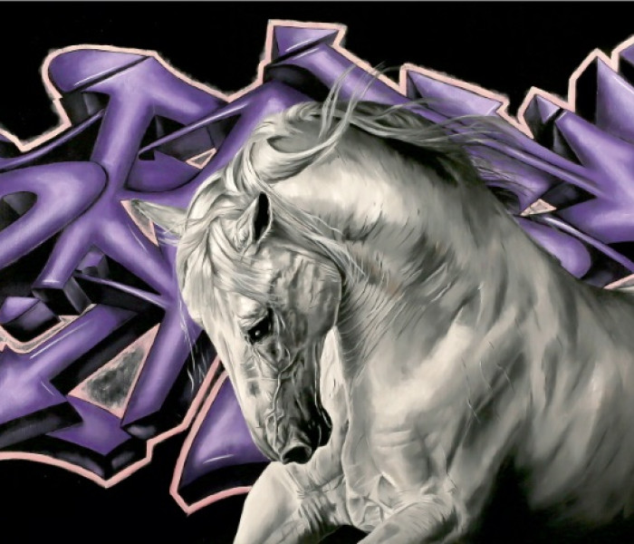 Puzzle - Star puzzle - Biely kôň